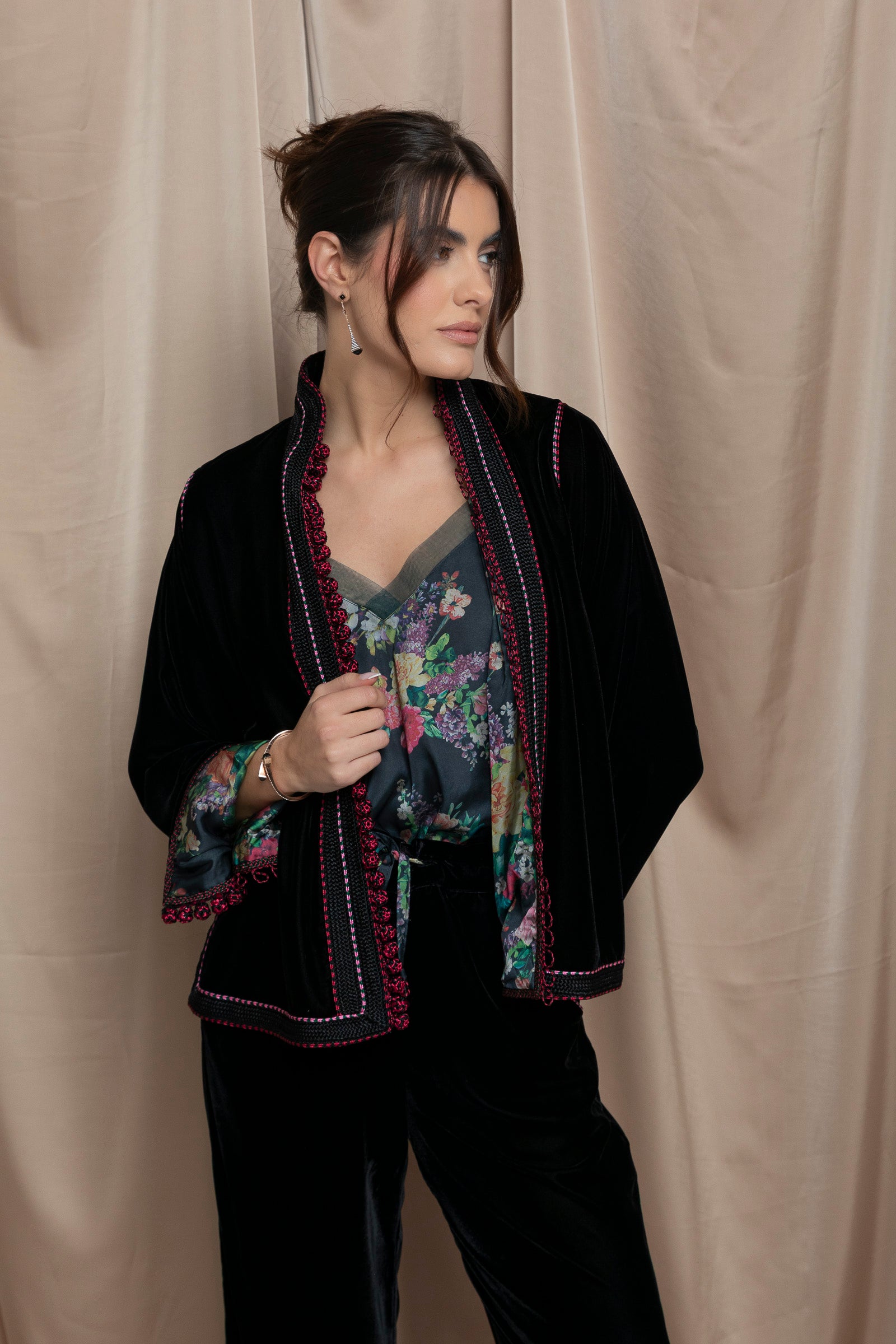 Maristel Velvet Jaftan Set