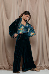 Nymira Velvet Jaftan Set