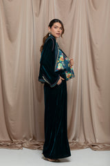 Nymira Velvet Jaftan Set