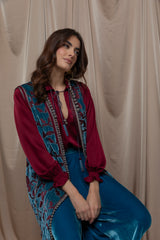 Mareon Vest Kaftan Set