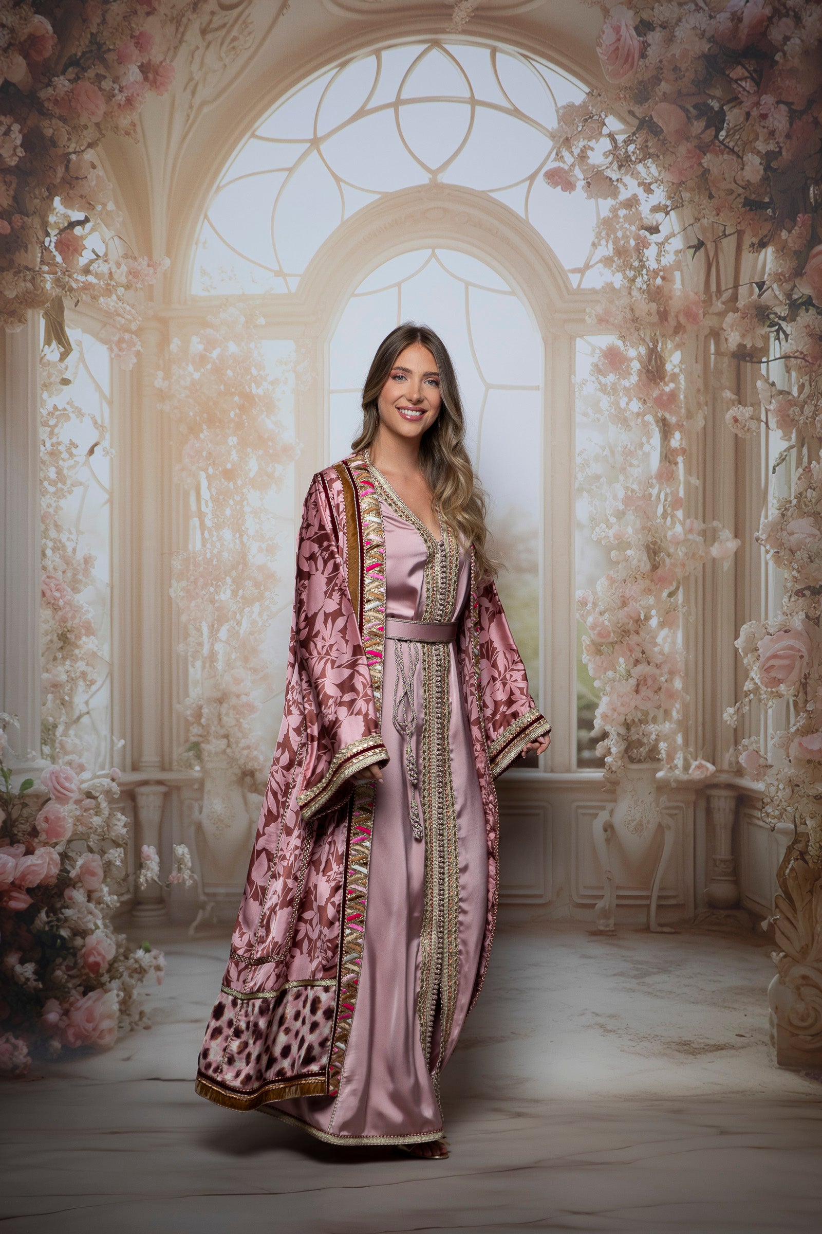 Rosaline Silk Kaftan Set
