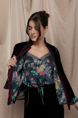 Maristel Velvet Jaftan Set