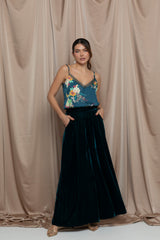 Nymira Velvet Jaftan Set