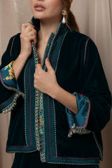 Nymira Velvet Jaftan Set