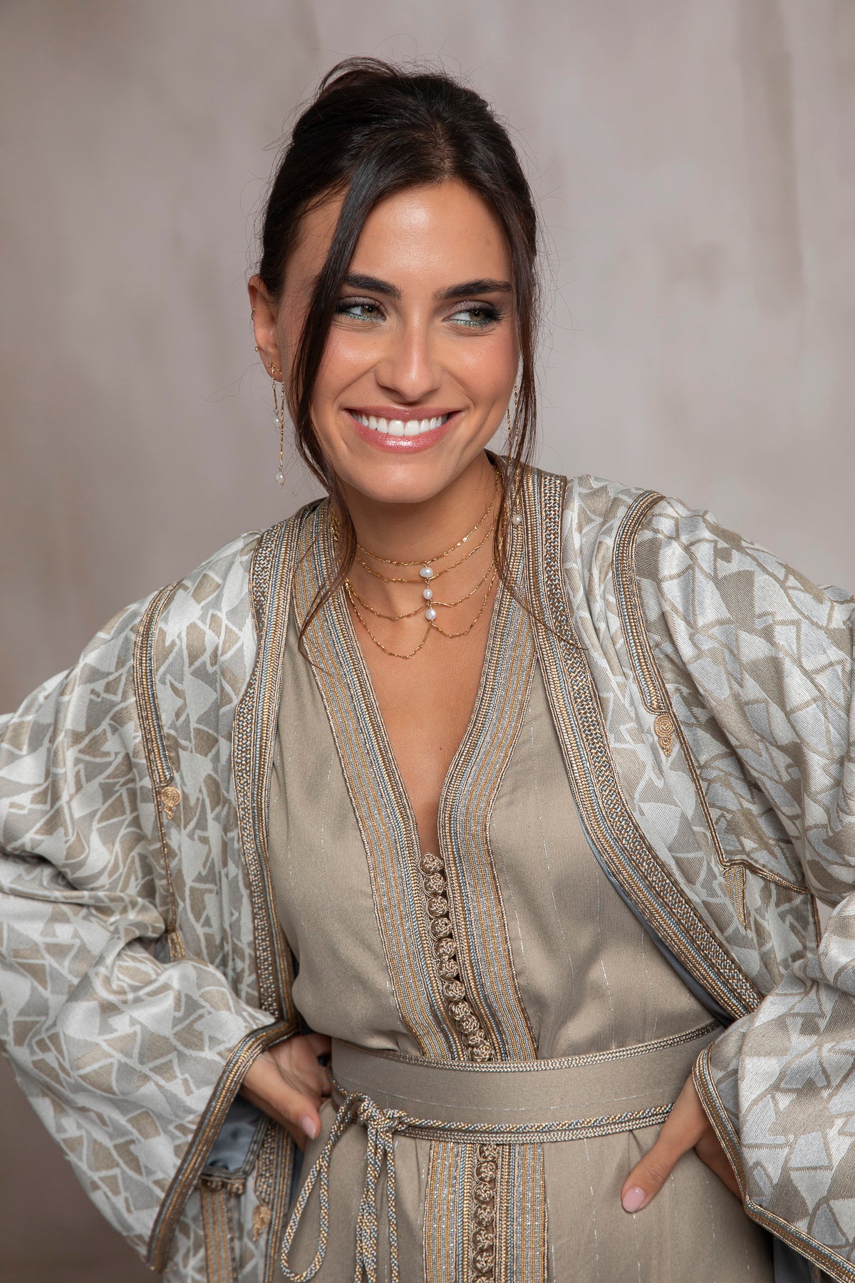 Line 1 Kaftan Set