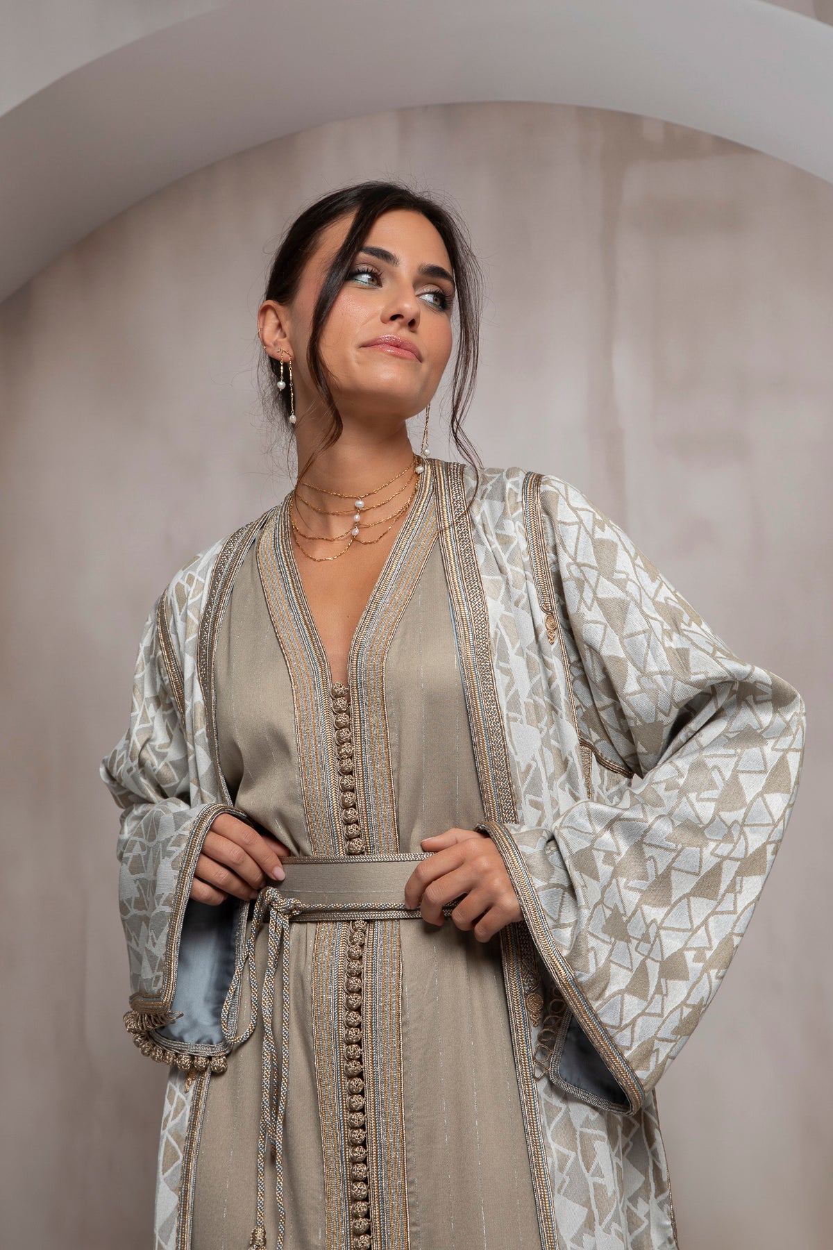 Line 1 Kaftan Set