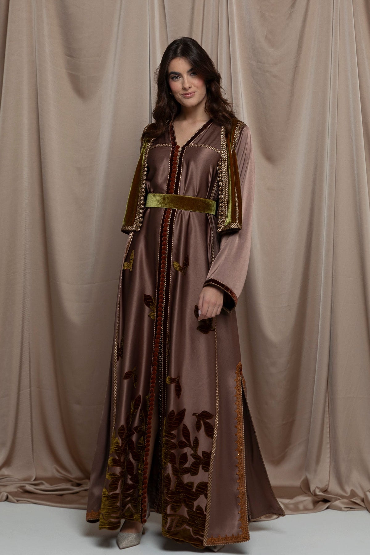 Lyrane Vest Kaftan Dress