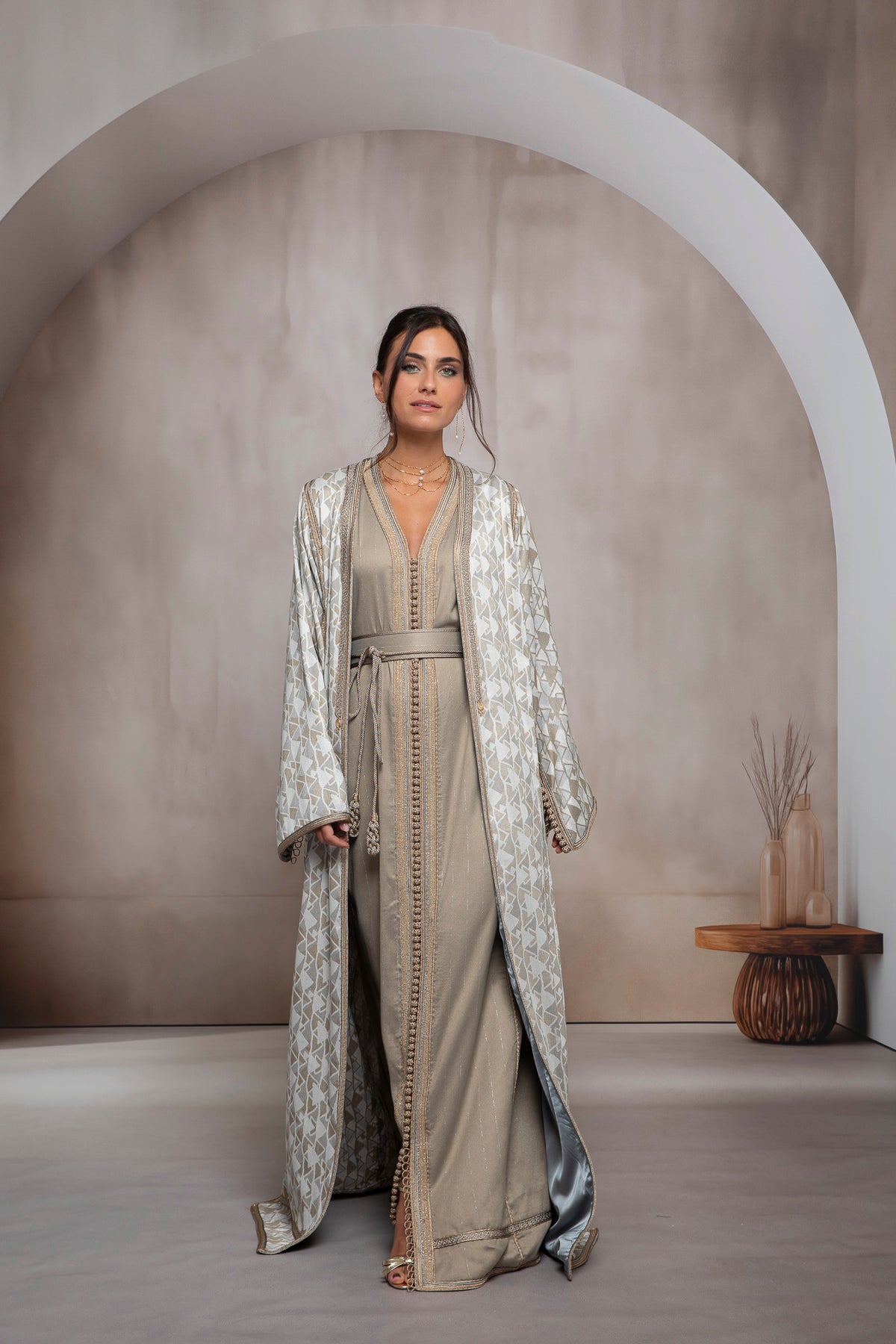 Line 1 Kaftan Set