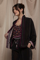 Seralyn Velvet Jaftan Set