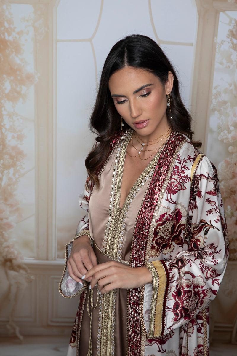 Amara Silk Kaftan Set