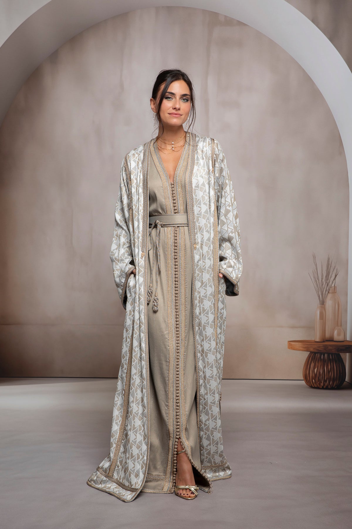 Line 1 Kaftan Set