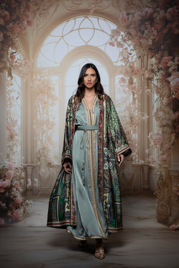 Aurora Silk Kaftan Set