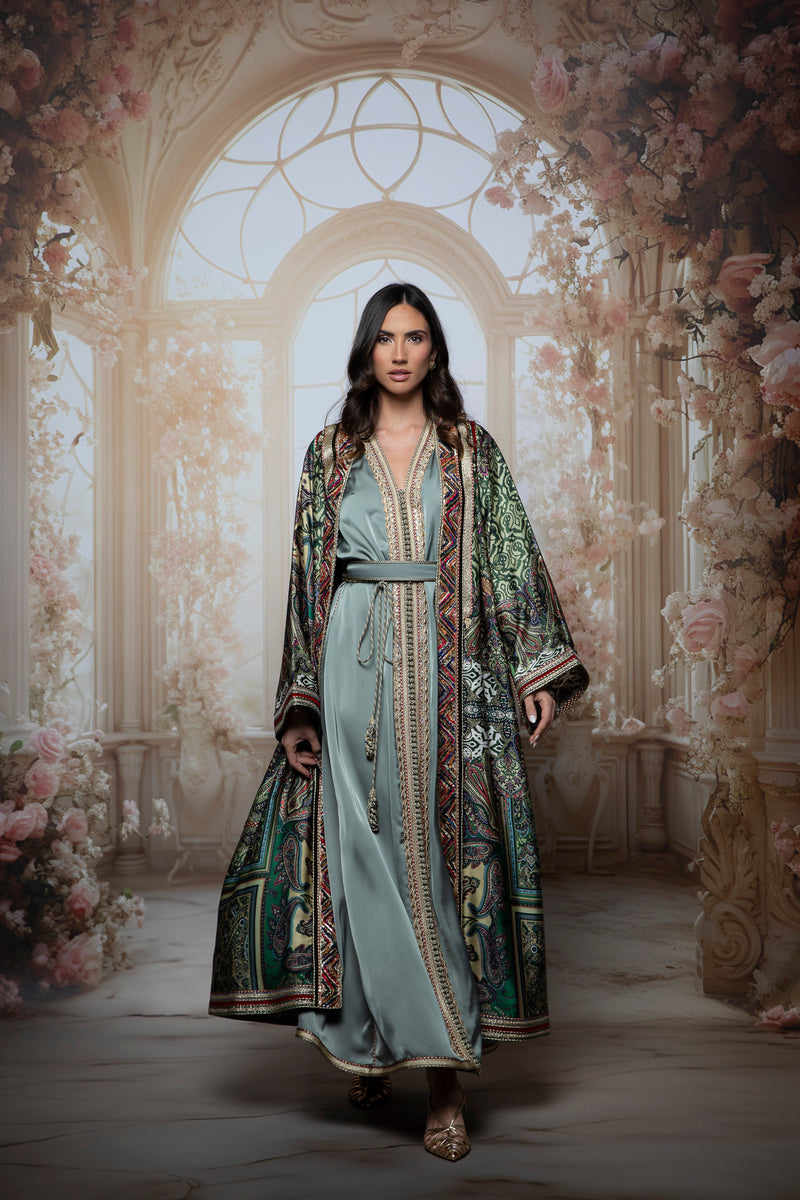 Aurora Silk Kaftan Set