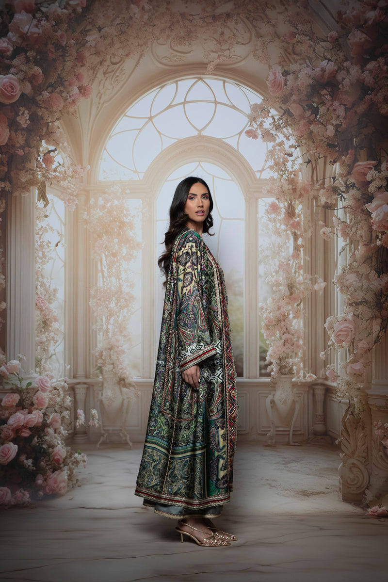 Aurora Silk Kaftan Set