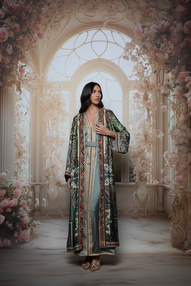 Aurora Silk Kaftan Set