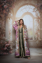 Lilas Silk Kaftan Set