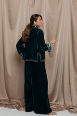 Nymira Velvet Jaftan Set