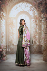 Lilas Silk Kaftan Set