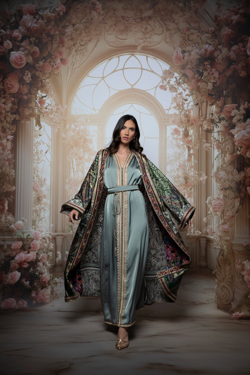 Aurora Silk Kaftan Set