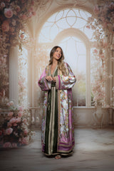 Lilas Silk Kaftan Set