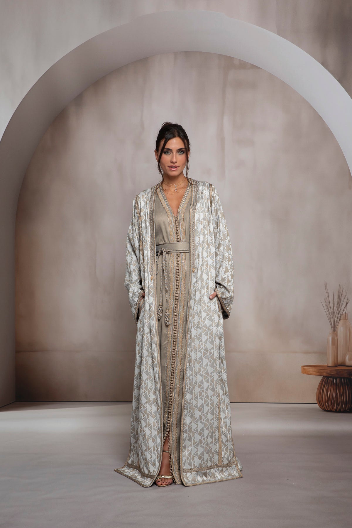 Line 1 Kaftan Set
