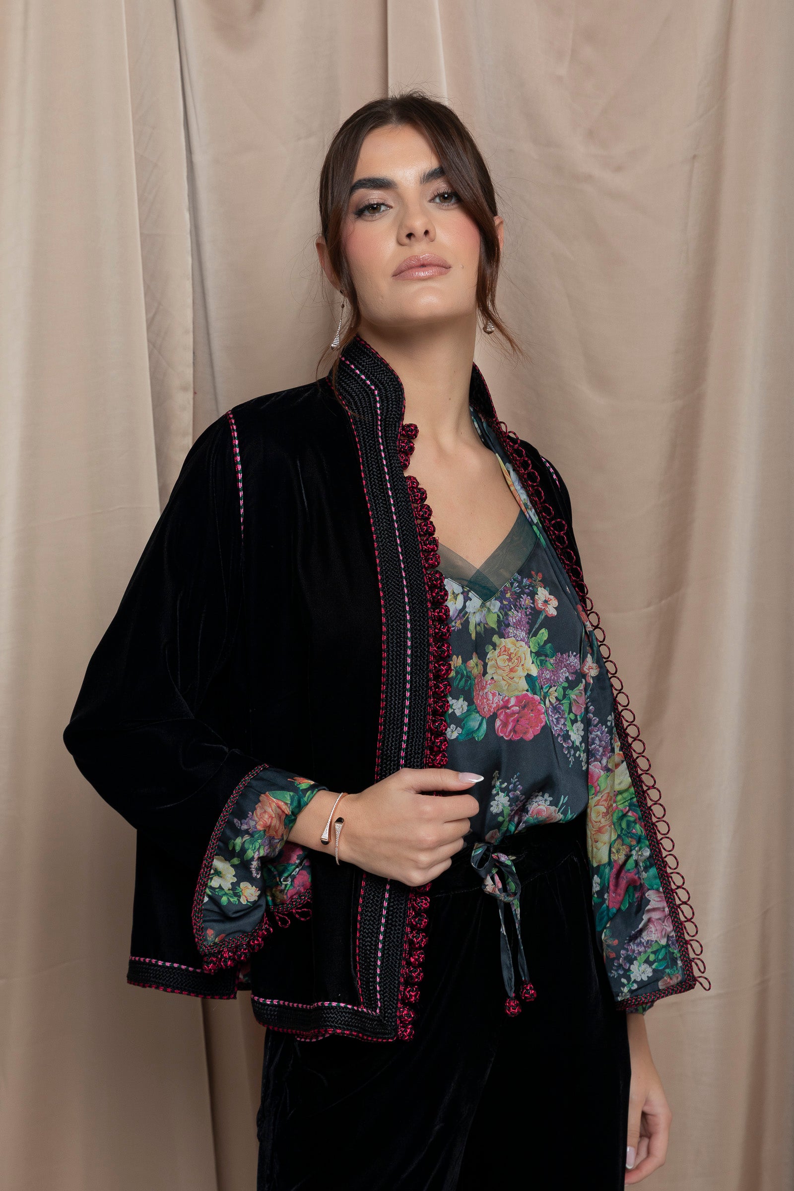 Maristel Velvet Jaftan Set