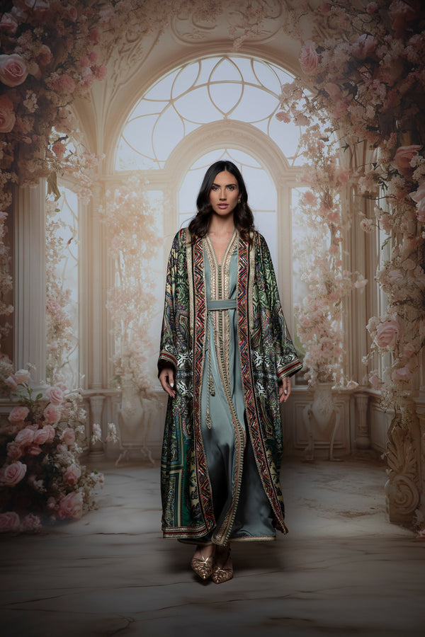 Aurora Silk Kaftan Set