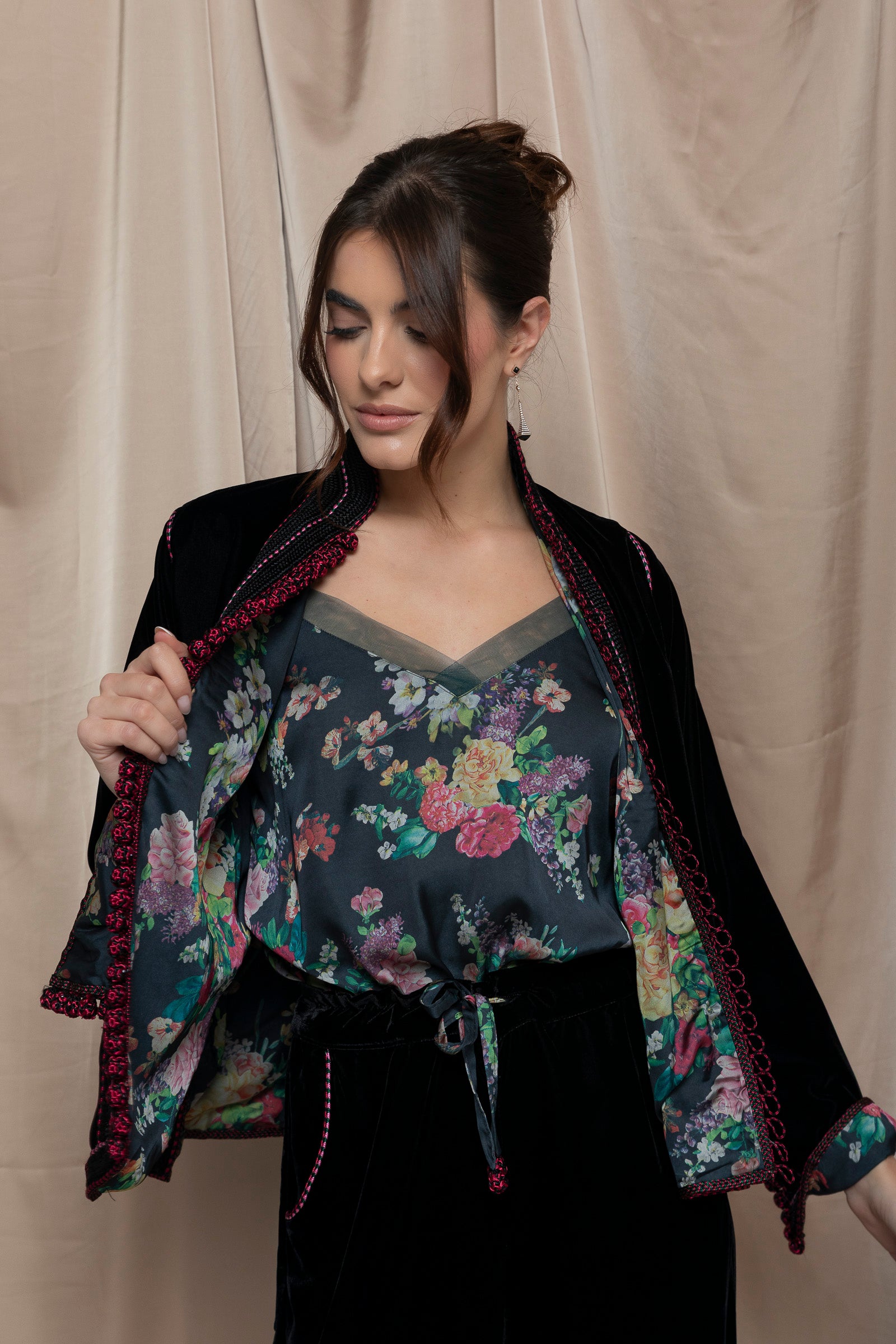 Maristel Velvet Jaftan Set