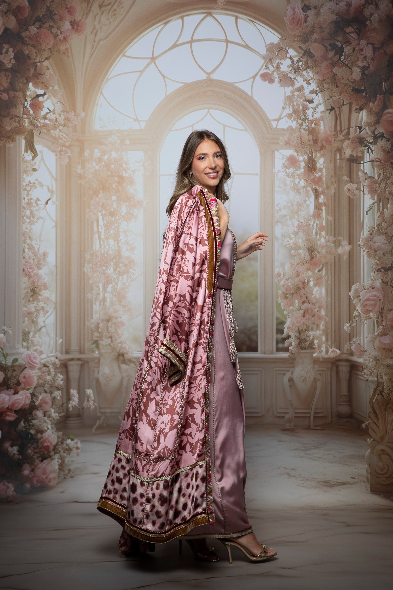 Rosaline Silk Kaftan Set