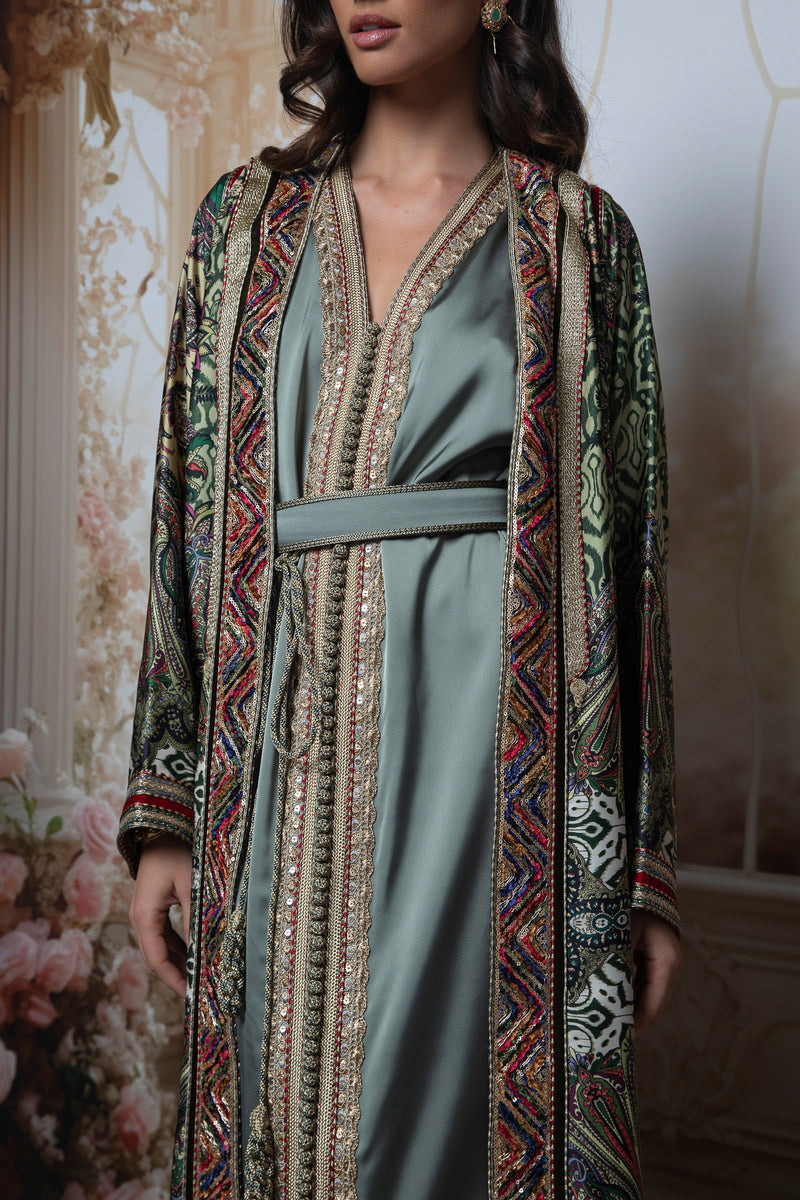 Aurora Silk Kaftan Set