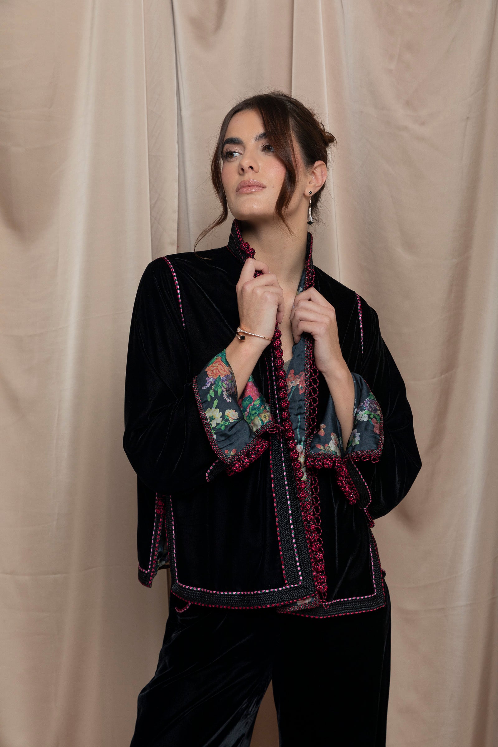 Maristel Velvet Jaftan Set