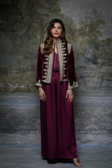 Queen Iffat Velvet Jacket Set