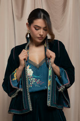 Nymira Velvet Jaftan Set