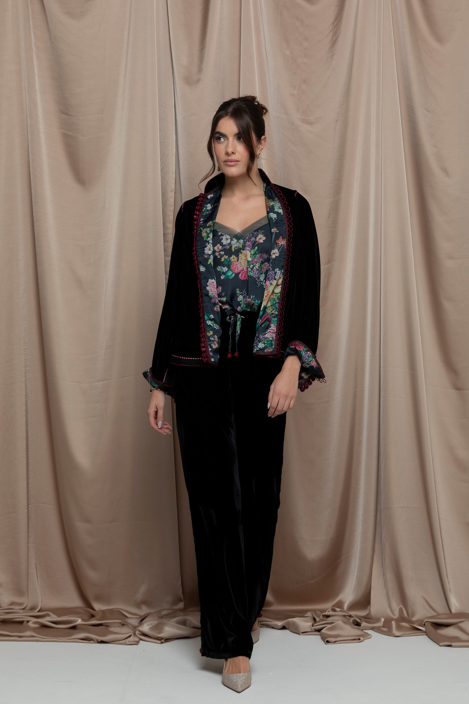 Maristel Velvet Jaftan Set