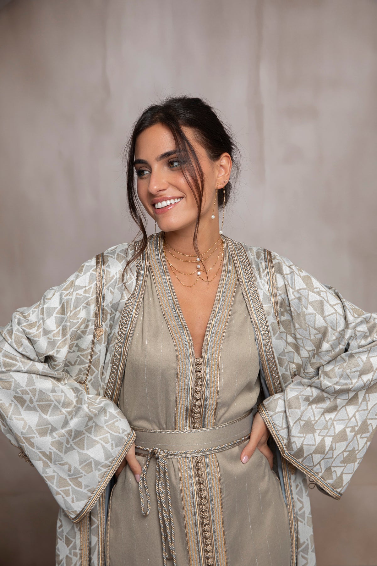 Line 1 Kaftan Set