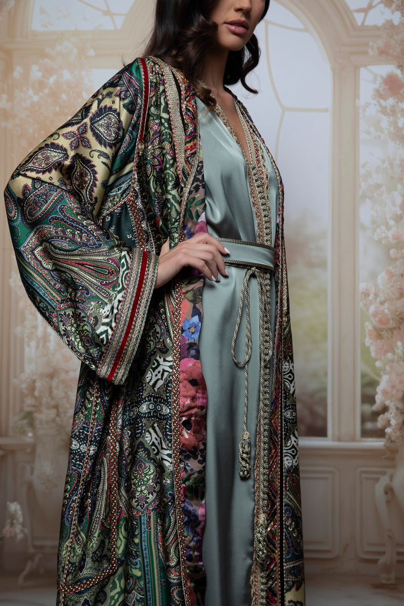 Aurora Silk Kaftan Set